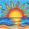paesaggio marino a mosaico