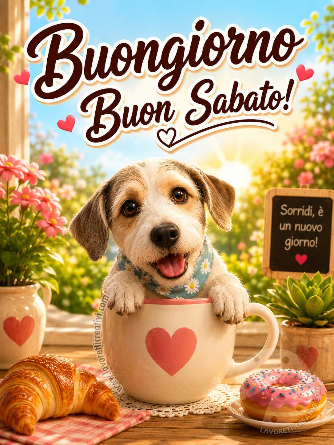 buon sabato con cane