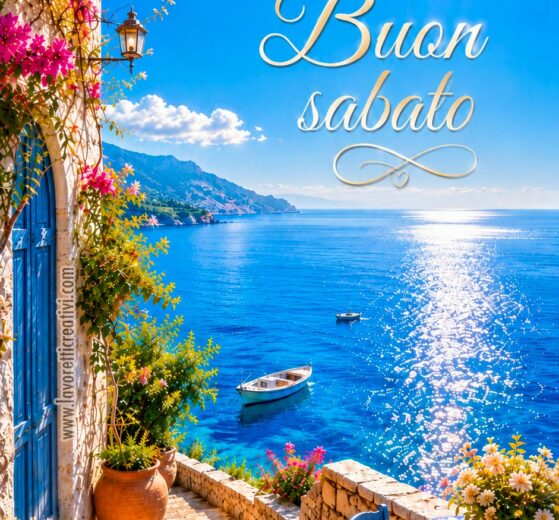 buon sabato estivo con mare