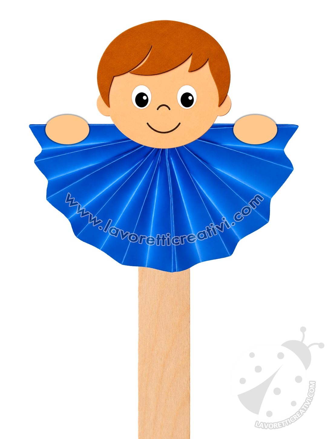 Segnalibro con abbassalingua 11 Segnalibro con abbassalingua fai da te a forma di bambino