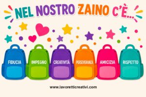 Zaini delle qualità per l'accoglienza a scuola 10 zaini delle qualita per laccoglienza