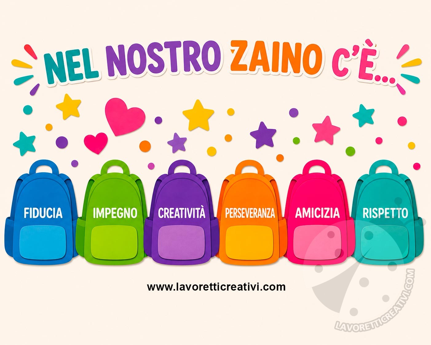 Zaini delle qualità per l'accoglienza a scuola 7 zaini delle qualita per laccoglienza