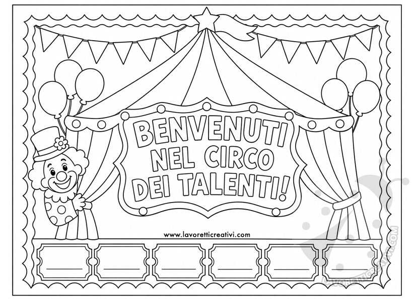 Accoglienza a tema circo 10 accoglienzza a tema circo