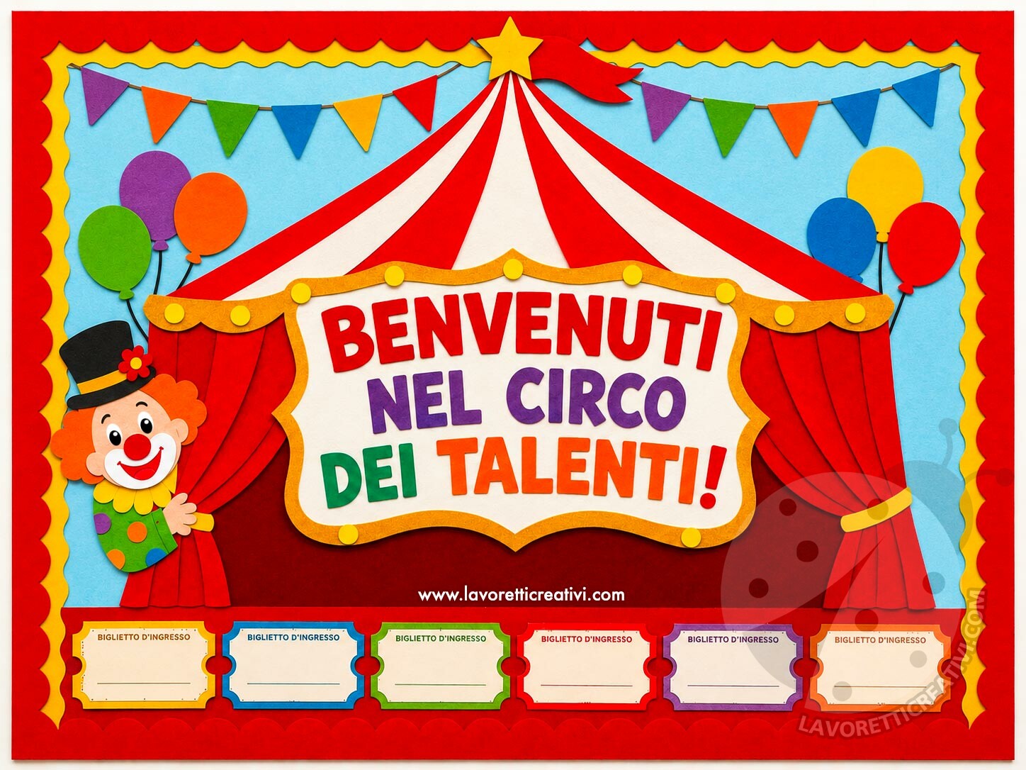 Accoglienza a tema circo 7 benvenuti nel circo dei talenti