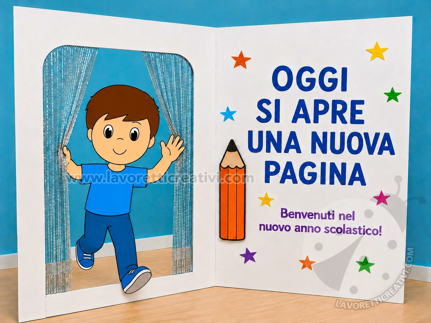 Il Grande Libro dell'Accoglienza 10 decorazione accoglienza con libro gigante