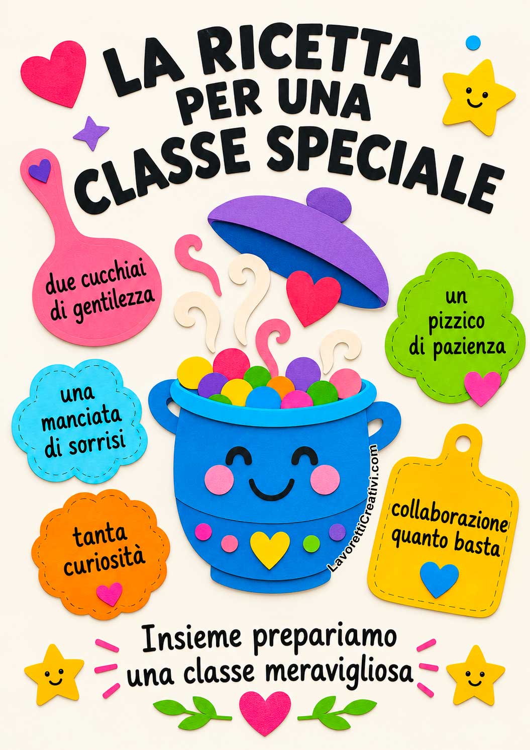 La ricetta per una classe speciale: un cartellone per la scuola 7 la ricetta per una classe speciale