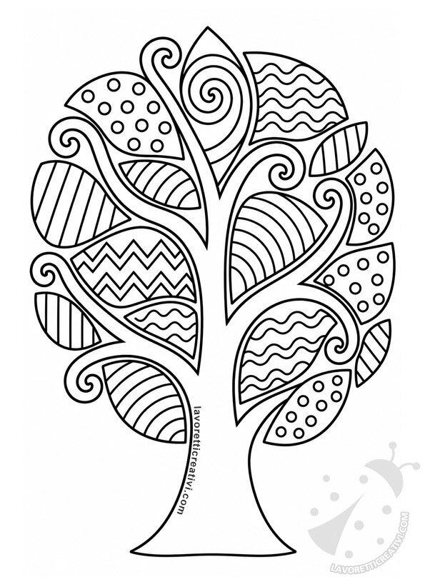 albero astratto disegno