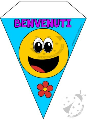 Bandierine di benvenuto