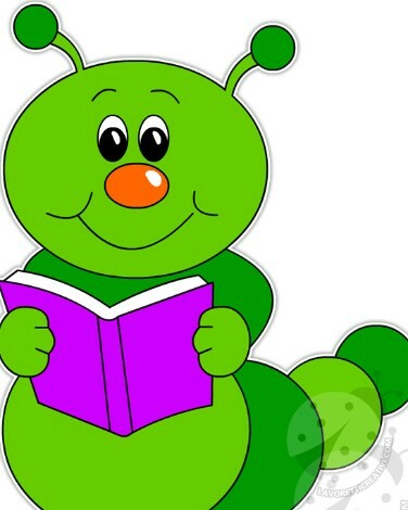 Bruco con libro