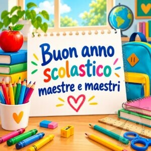 Buon anno scolastico maestre e maestri