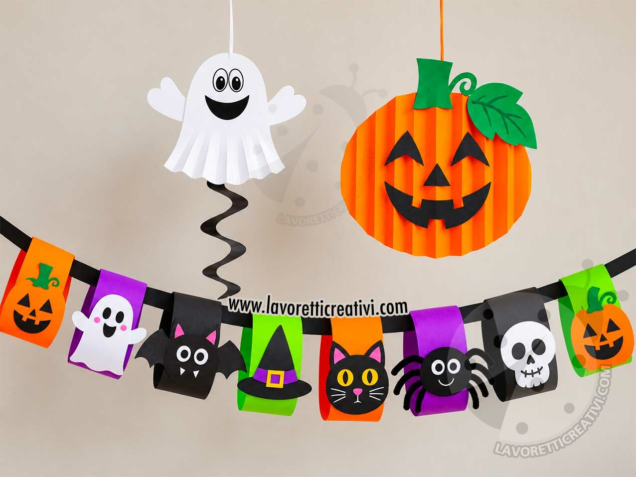 Addobbi di Halloween da appendere fai da te