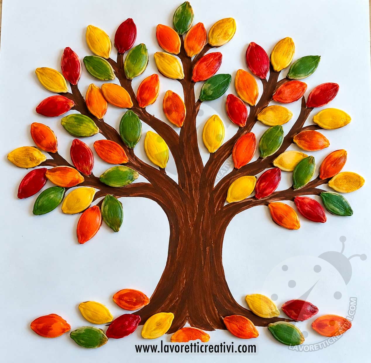 albero con semi di zucca