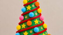 albero di Natale fai da te per bambini