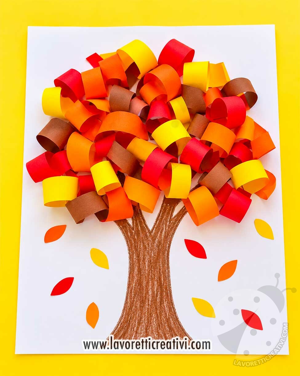 Albero in 3D con rotolini di carta 7 albero in 3d con rotolini di carta