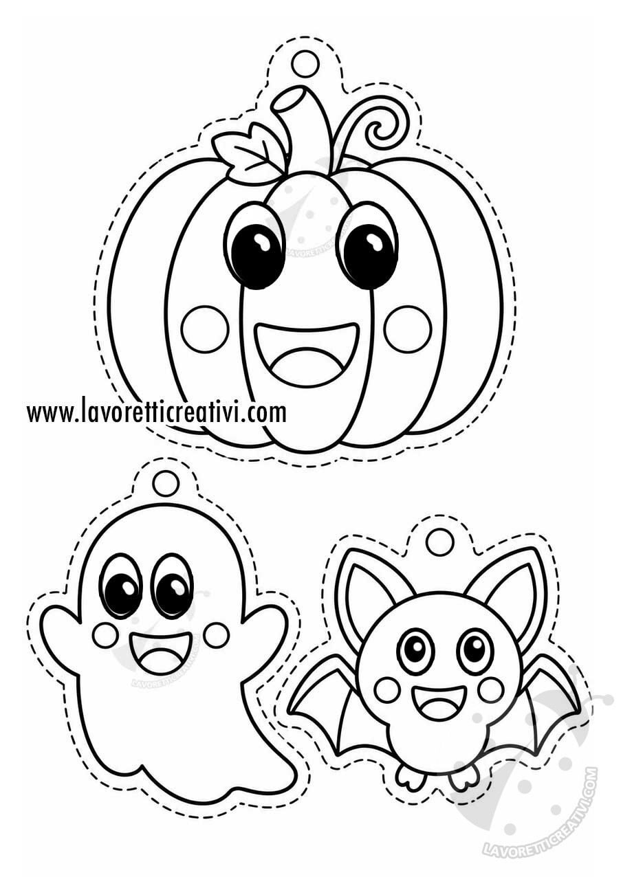 Personaggi di Halloween da ritagliare per bambini