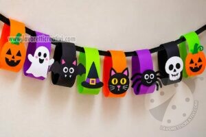 festone di halloween con anelli di carta