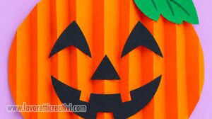 zucca di carta per halloween a fisarmonica