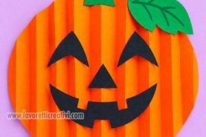 zucca di carta per halloween a fisarmonica